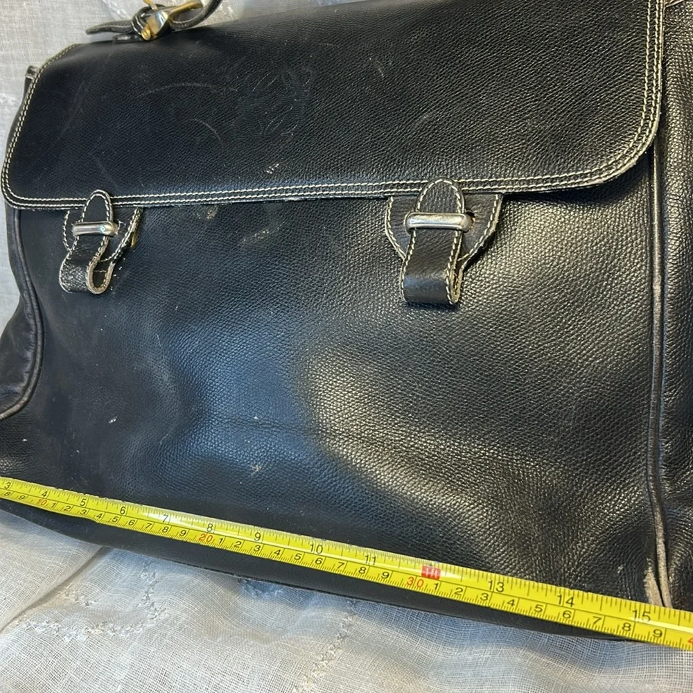 Loewe made in Spain leather briefcase handbag